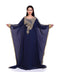 Navy-Blue Zari & Stone Gold Work stitched Georgette Designed Kaftan Party Wear