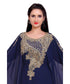 Navy-Blue Zari & Stone Gold Work stitched Georgette Designed Kaftan Party Wear