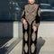 Black velvet Beaded Kaftan