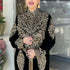 Black velvet Beaded Kaftan