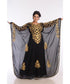 Black Georgette Embroidered Zari Work Islamic Kaftans
