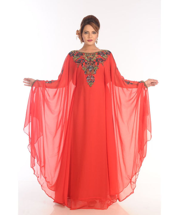 Modern Islamic Arabic Kaftan Dress For Weddin Gown Party Wear Dress