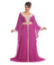 Magenta georgette embroidered zari work islamic-kaftans
