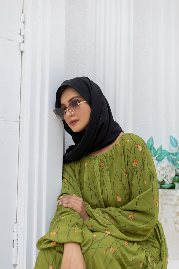 Mehendi FANCY GEORGETTE PRINTED ABAYA