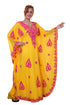 Yellow Aari Work Georgette Islamic Style Beads Embedded Partywear Kaftan Long Gown Evening wear Dubai kaftan