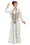 Georgette Off White embroidered stone work jacket only