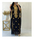 Black Handcrafted Embroidered Stone work Stitched Dress Georgette Kaftan Party Wear Wedding Dresses