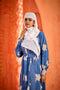 Grey FANCY GEOERGETTE PRINTED ABAYA