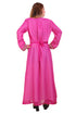 Rani & White Zari Stone Work Georgette Islamic Style Beads Embedded Partywear Kaftan Long Gown Evening wear Dubai kaftan