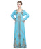 blue georgette embroidered zari work islamic-kaftans
