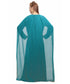 turquoise georgette embroidered zari work islamic-kaftans
