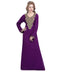 Purple georgette embroidered zari work islamic-kaftans