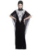 Black georgette embroidered zari work islamic-kaftans