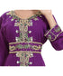 Purple georgette embroidered zari work islamic kaftans