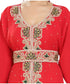 Red georgette embroidered zari work islamic kaftans