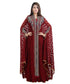 Maroon georgette embroidered zari work islamic kaftans