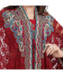 Maroon georgette embroidered zari work islamic kaftans
