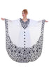 White Ari Work Georgette Islamic Style Stone Embedded Partywear Kaftan Long Gown Evening wear Dubai kaftan