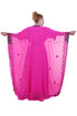Rani Pink Aari Stone Work Georgette Islamic Style Beads Embedded Partywear Kaftan Long Gown Evening wear Dubai kaftan