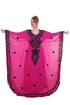 Rani Pink Aari Stone Work Georgette Islamic Style Beads Embedded Partywear Kaftan Long Gown Evening wear Dubai kaftan