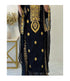 Black Handcrafted Embroidered Stone work Stitched Dress Georgette Kaftan Party Wear Wedding Dresses