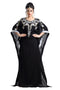 Black Hand Embroidered Braso African Kaftan