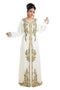 Cream Hand Embroidered Georgette French Soiree Robe