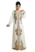 Cream Hand Embroidered Georgette French Soiree Robe