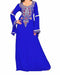 Blue georgette zari and stone work islamic kaftan