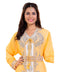 Yellow Georgette Embroidered Zari Work Islamic Kaftan