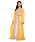 Yellow Georgette Embroidered Zari Work Islamic Kaftan
