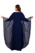 Royal Blue Hand Embroidered Georgette Jalabiya