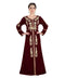 Red Velvet Embroidered Zari Work Islamic Kaftan