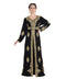 Black Velvet Embroidered Zari Work Islamic Kaftan