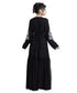 Black Georgette Embroidered Zari Work Islamic Kaftan