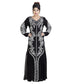 Black Georgette Embroidered Zari Work Islamic Kaftan