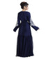 Blue Georgette Embroidered Zari Work Islamic Kaftan
