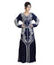 Blue Georgette Embroidered Zari Work Islamic Kaftan