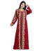 Maroon Georgette Embroidered Zari Work Islamic Kaftan