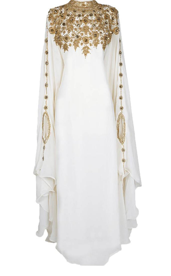 White Abaya Party Wear Abaya for Women