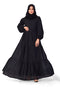 Black Georgette Stitched Abaya without Hijab
