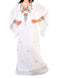white georgette farasha with zari and stone work farasha