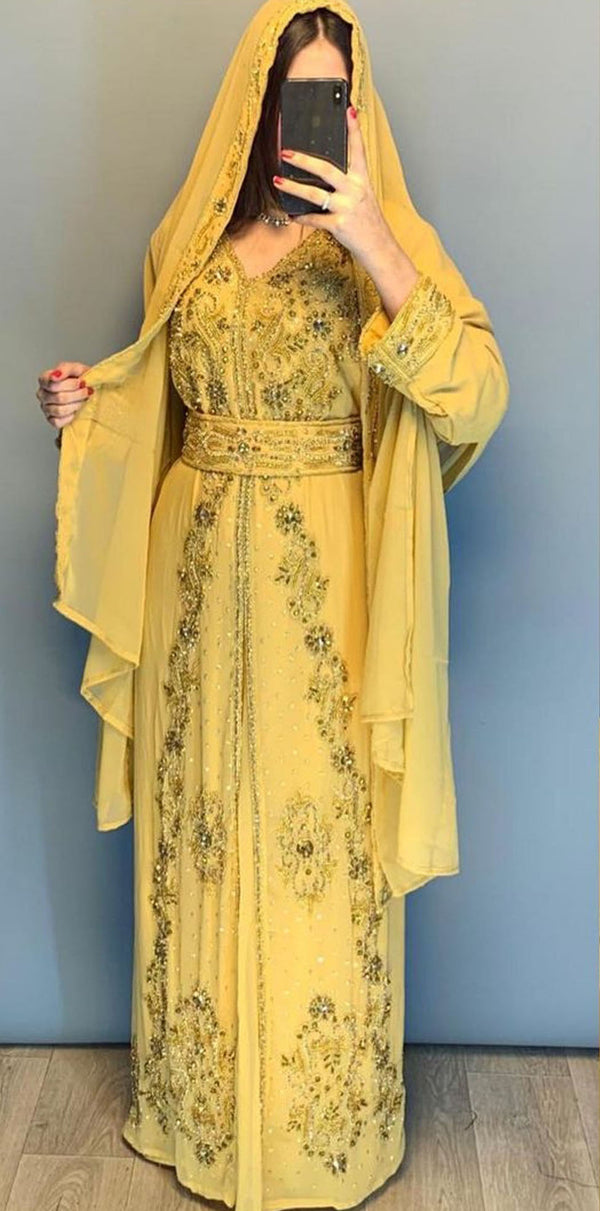 Sale Dress Moroccan Dubai Kaftan Wedding Bridesmaid African Abaya Gown Women Dress 070