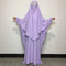 Modest Lavender Overhead Abaya and Attached Khimar Niqab Set | Full Coverage Daily Wear