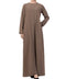 PLAIN KHAKI KASHIBO A-LINE ABAYA