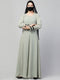 ELEGANT UMBRELLA FLARE DESIGN ABAYA WITH HIJAB