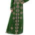 Dark-Green color luxurious Full Sleeves Handmade Moroccan Kaftan With Sun-proof hijab.