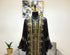 Black luxurious Bell Sleeves Moroccan Kaftan With Sun Proof Hijab.