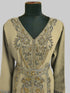 Beige color luxurious Full Sleeves Handmade Moroccan Kaftan.