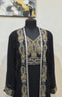 Black Georgette Zari Embroidered Kaftan with Inner Dress
